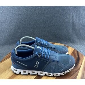 On Cloud Cloud 5 Blue White Running Comfort Athletic Shoes Mens Size 8.5